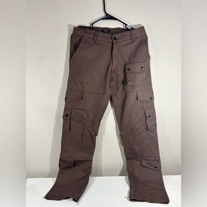 Men's Brown and Khaki Cargo Pants